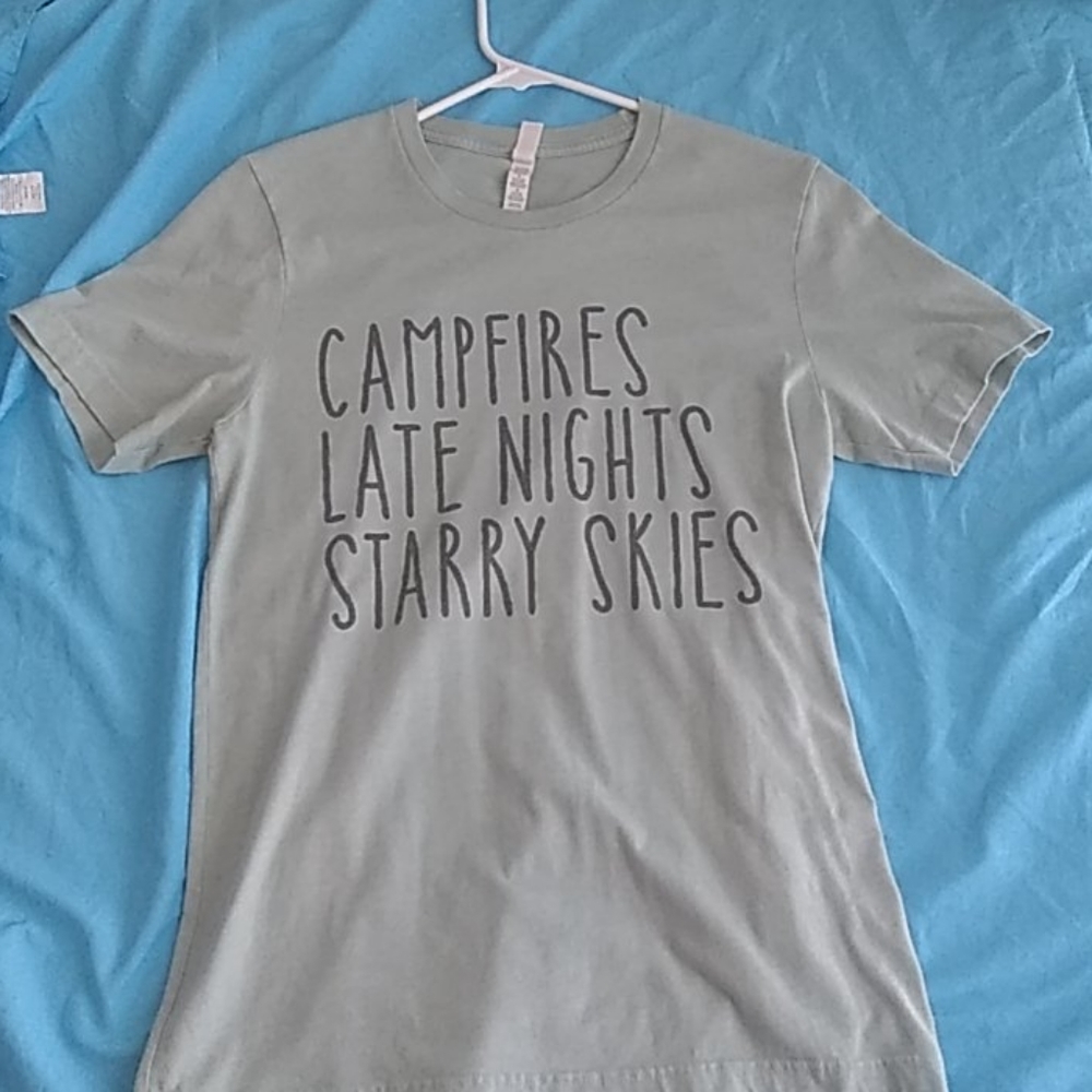 Camping themed shirt